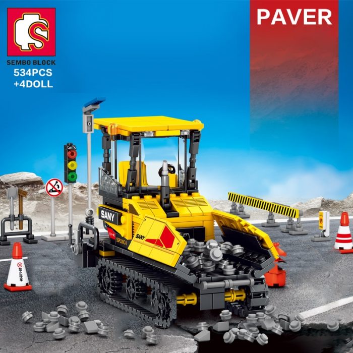 SEMBO 4 Style City Engineering Truck Building Blocks Excavator Loader Car City Construction MOC Bricks Kids 2 - LOZ MALL