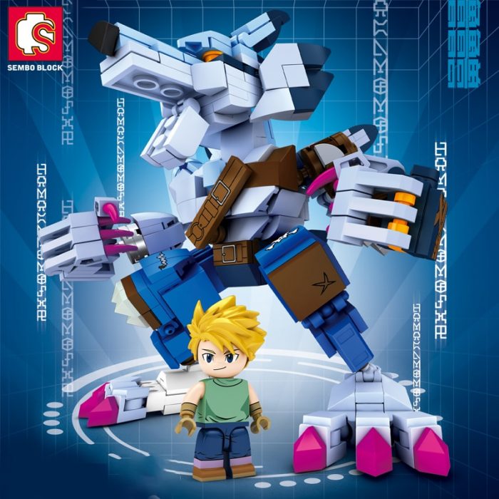 SEMBO 4 Styles Digital Anime Building Blocks Action Figure Models Bricks Garudamon Model Toys Children Doll 2 - LOZ MALL