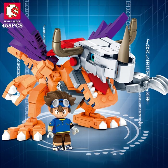 SEMBO 4 Styles Digital Anime Building Blocks Action Figure Models Bricks Garudamon Model Toys Children Doll 3 - LOZ MALL