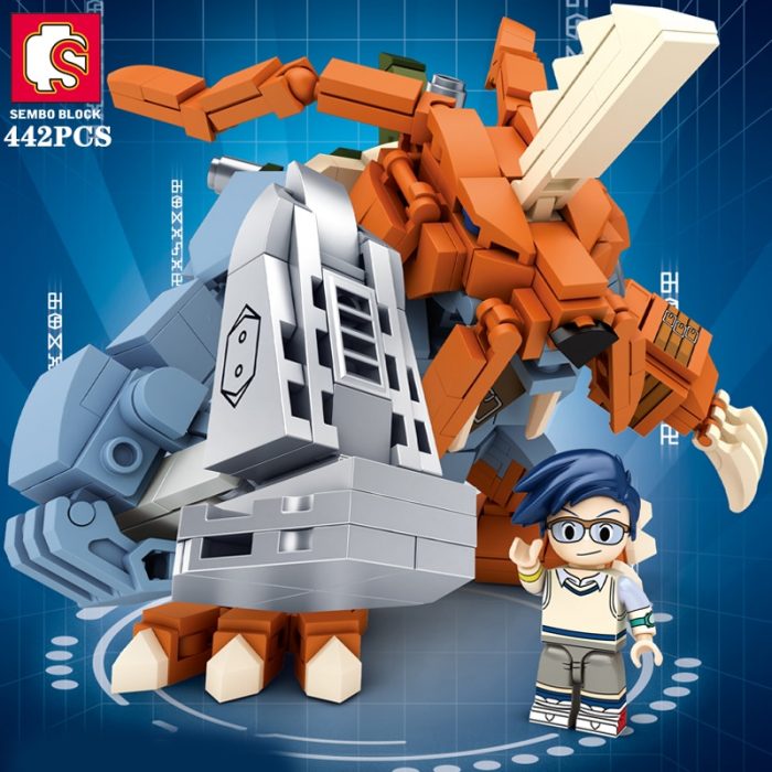 SEMBO 4 Styles Digital Anime Building Blocks Action Figure Models Bricks Garudamon Model Toys Children Doll 4 - LOZ MALL