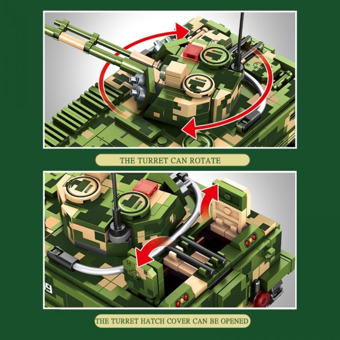 SEMBO 744pcs ZBD 04 Infantey Fighting Vehicle Military Building Blocks Armed Weapon Tanks Toys For Boys 1 - LOZ MALL