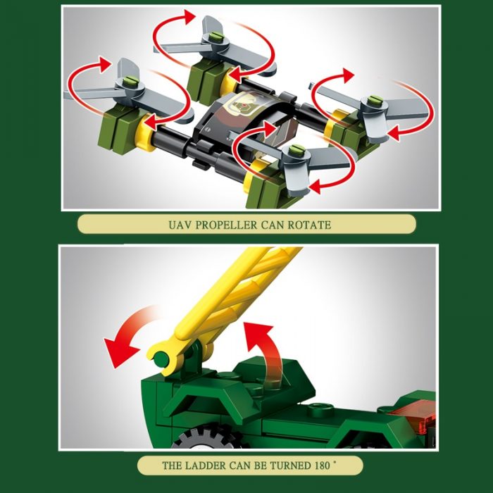 SEMBO 744pcs ZBD 04 Infantey Fighting Vehicle Military Building Blocks Armed Weapon Tanks Toys For Boys 3 - LOZ MALL