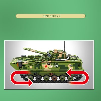 SEMBO 744pcs ZBD 04 Infantey Fighting Vehicle Military Building Blocks Armed Weapon Tanks Toys For Boys 4 - LOZ MALL