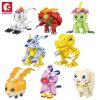 SEMBO 8 Styles kawaii Monster Anime Building Blocks Action Figure Models Bricks Collectible Model Toys Doll - LOZ MALL