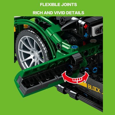 SEMBO BLOCK 1069pcs TECHNICAL RC Car Building Blocks Super Green Car Toys Brick Remote Control Supercars 3 - LOZ MALL