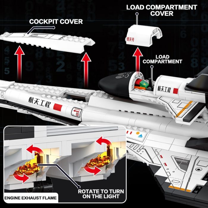 SEMBO BLOCK 1092PCS Aerospace Aircraft Military Building Blocks Mini Figures DIY Airplane Toys Gifts Adult Child 1 - LOZ MALL