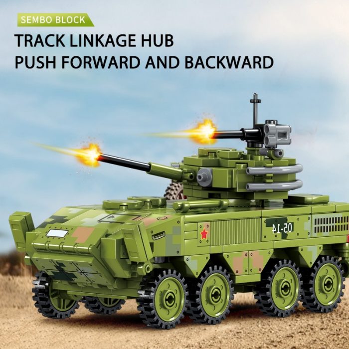 SEMBO BLOCK 275pcs Survival Warfare Military Main Battle Truck Bricks Heavy Armed Weapon Building Blocks Display 1 - LOZ MALL