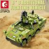 SEMBO BLOCK 275pcs Survival Warfare Military Main Battle Truck Bricks Heavy Armed Weapon Building Blocks Display - LOZ MALL