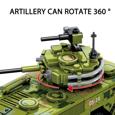 SEMBO BLOCK 275pcs Survival Warfare Military Main Battle Truck Bricks Heavy Armed Weapon Building Blocks Display 2 - LOZ MALL