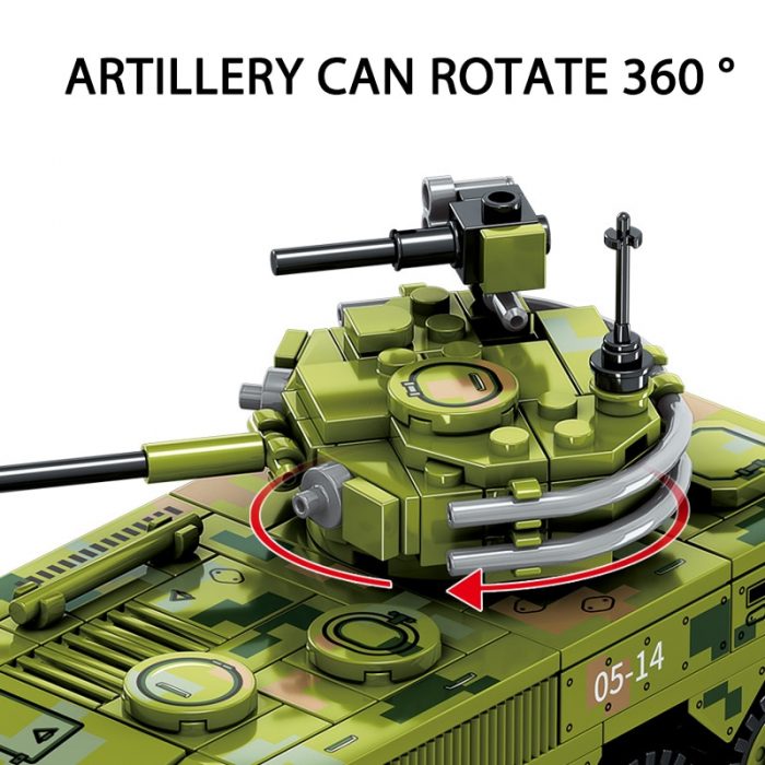 SEMBO BLOCK 275pcs Survival Warfare Military Main Battle Truck Bricks Heavy Armed Weapon Building Blocks Display 2 - LOZ MALL