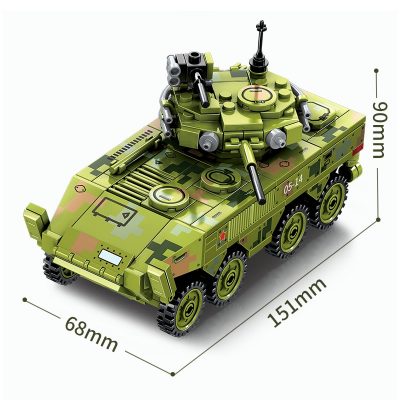 SEMBO BLOCK 275pcs Survival Warfare Military Main Battle Truck Bricks Heavy Armed Weapon Building Blocks Display 5 - LOZ MALL