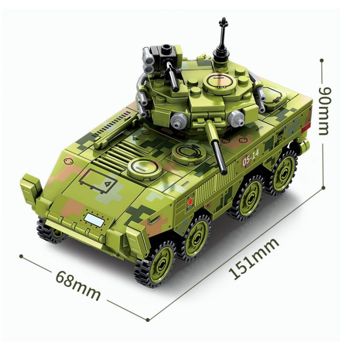 SEMBO BLOCK 275pcs Survival Warfare Military Main Battle Truck Bricks Heavy Armed Weapon Building Blocks Display 5 - LOZ MALL