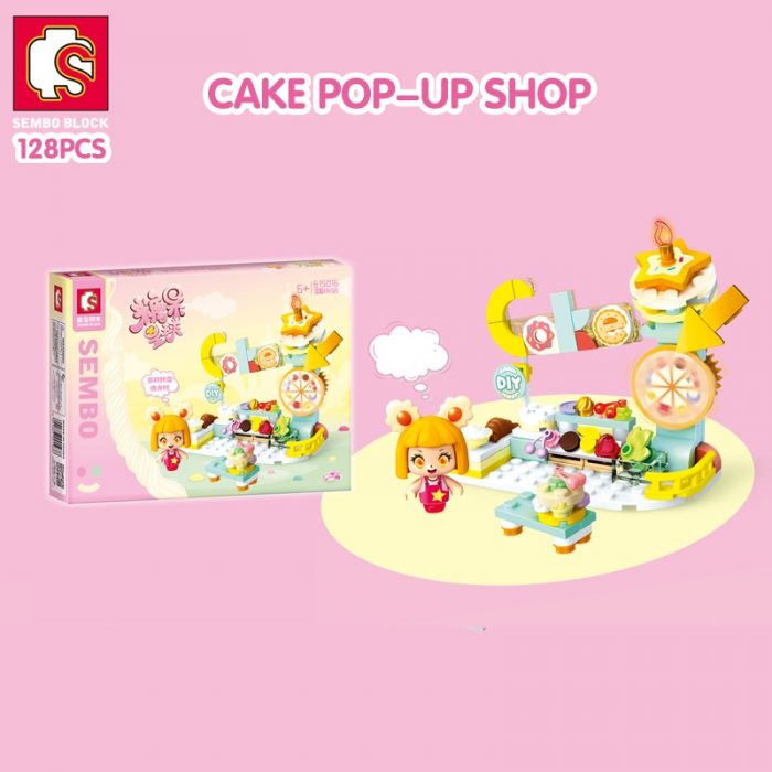 SEMBO BLOCK 4 Style Candy Shop Toys Building Block DIY Ferris Wheel Rotation DIY Cake Model 1 - LOZ MALL