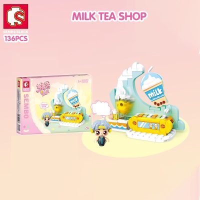 SEMBO BLOCK 4 Style Candy Shop Toys Building Block DIY Ferris Wheel Rotation DIY Cake Model 3 - LOZ MALL