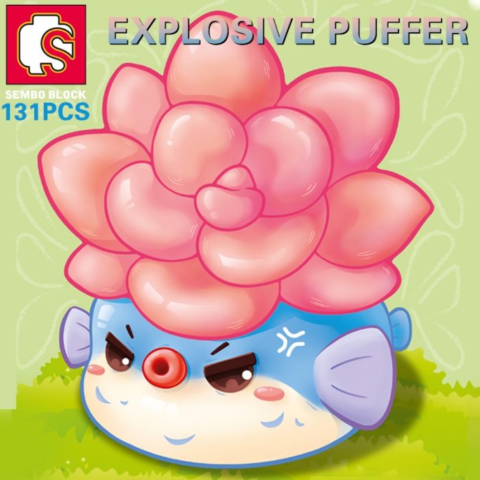 SEMBO BLOCK 4 Style Potted Plant Kawaii Flowers Anime Building Block Space Rocket Toys Holiday Valentine 4 - LOZ MALL