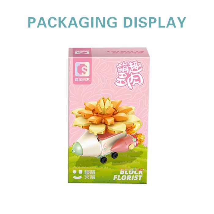 SEMBO BLOCK 4 Style Potted Plant Kawaii Flowers Anime Building Block Space Rocket Toys Holiday Valentine 5 - LOZ MALL