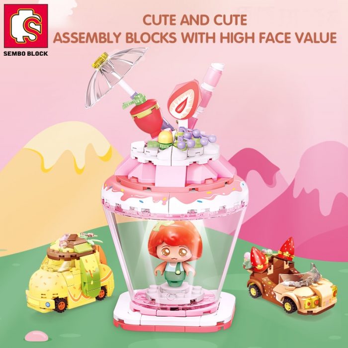 SEMBO BLOCK 4 Styles Candy Planet City View lighting Building Blocks Sleeping Cabin Bricks Gifts Toys 2 - LOZ MALL