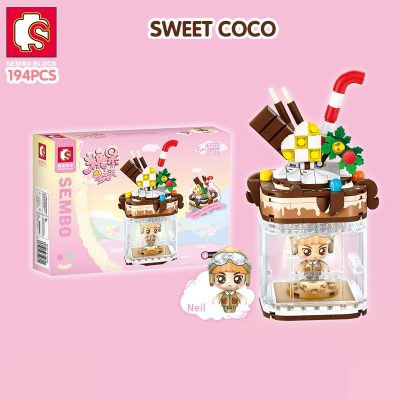 SEMBO BLOCK 4 Styles Candy Planet City View lighting Building Blocks Sleeping Cabin Bricks Gifts Toys 3 - LOZ MALL