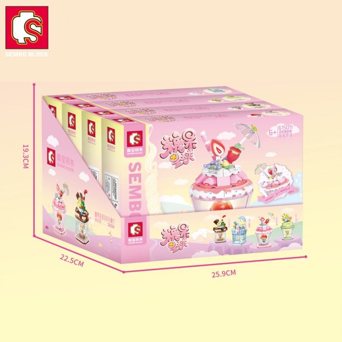 SEMBO BLOCK 4 Styles Candy Planet City View lighting Building Blocks Sleeping Cabin Bricks Gifts Toys 4 - LOZ MALL
