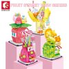 SEMBO BLOCK 4 Styles City Fruit Street City Scene Minifigure Building Blocks Fruit Series Bricks Gifts - LOZ MALL