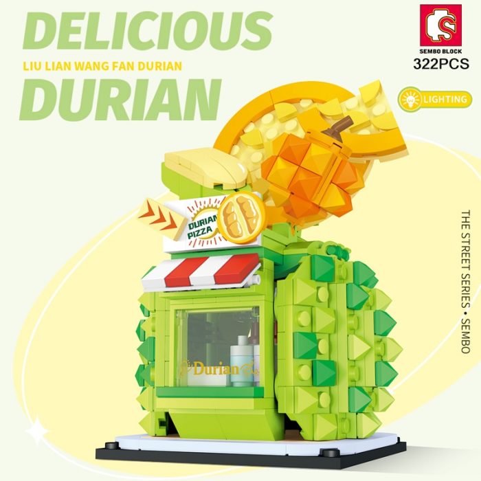 SEMBO BLOCK 4 Styles City Fruit Street City Scene Minifigure Building Blocks Fruit Series Bricks Gifts 3 - LOZ MALL