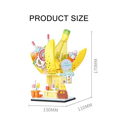SEMBO BLOCK 4 Styles City Fruit Street City Scene Minifigure Building Blocks Fruit Series Bricks Gifts 5 - LOZ MALL