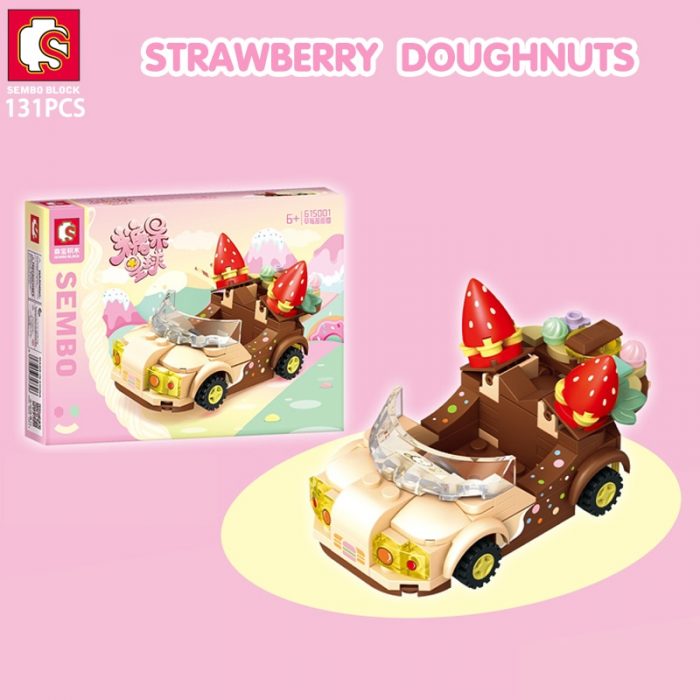 SEMBO BLOCK 4Set Lot Candy Planet Car Toys Building Block DIY Candy Car Bricks Model Educational 2 - LOZ MALL