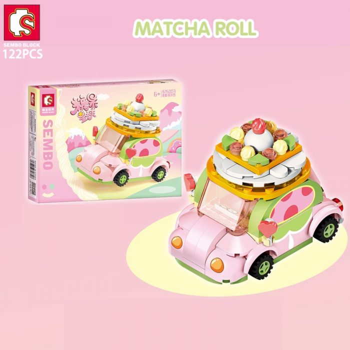 SEMBO BLOCK 4Set Lot Candy Planet Car Toys Building Block DIY Candy Car Bricks Model Educational 3 - LOZ MALL
