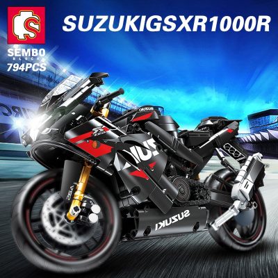 SEMBO BLOCK 7 Style Racing Motorcycle Car Building Blocks Superbike Motorbike Model Bricks Gift Toys Child 2 - LOZ MALL