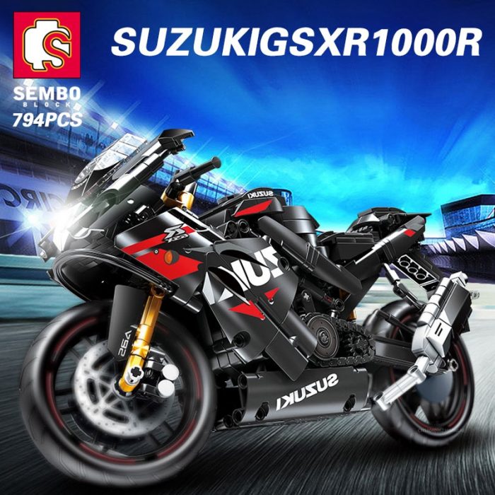 SEMBO BLOCK 7 Style Racing Motorcycle Car Building Blocks Superbike Motorbike Model Bricks Gift Toys Child 2 - LOZ MALL