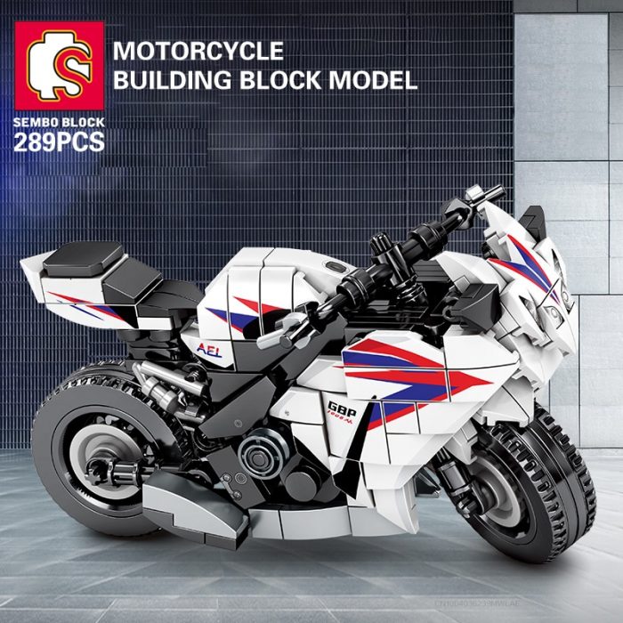 SEMBO BLOCK 7 Style Racing Motorcycle Car Building Blocks Superbike Motorbike Model Bricks Gift Toys Child 4 - LOZ MALL