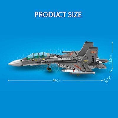 SEMBO BLOCK 889PCS J 16D Aerospace Aircraft Military Building Blocks DIY Airplane Toys Gifts Adult Child 4 - LOZ MALL