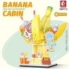 SEMBO BLOCK Banana 4 Styles City Scene Building Blocks City Fruit Street Fruit Series Bricks Gifts - LOZ MALL