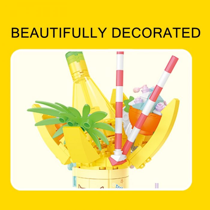 SEMBO BLOCK Banana 4 Styles City Scene Building Blocks City Fruit Street Fruit Series Bricks Gifts 3 - LOZ MALL