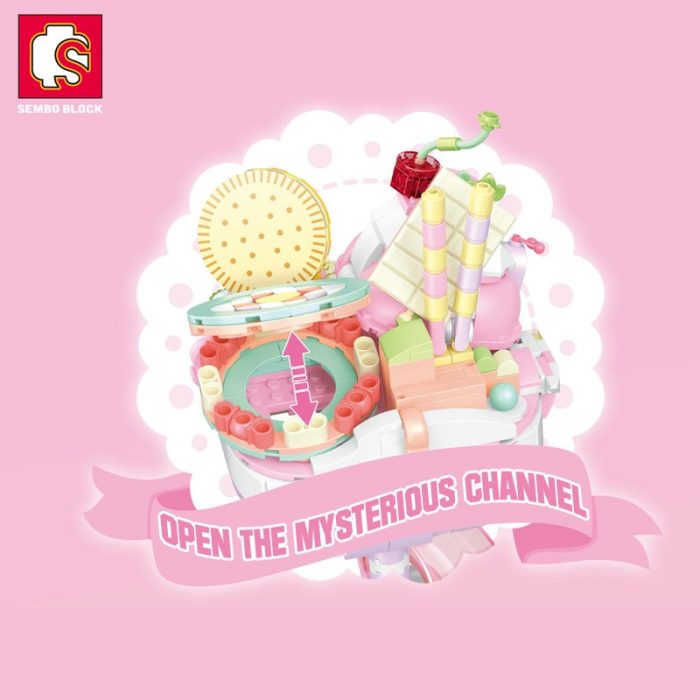 SEMBO BLOCK Candy Planet Cute Ice Cream Lighting Building Blocks Pink Mystery Kingdom Gifts Toys Bricks 1 - LOZ MALL