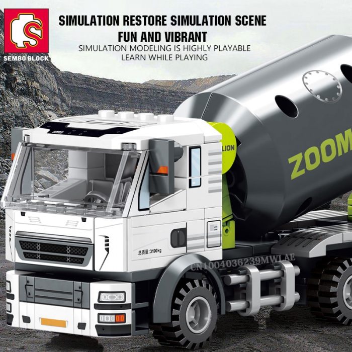 SEMBO BLOCK City Engineering Construction Building Blocks Excavator Bulldozer Crane Dump Truck Bricks DIY Child Toys 1 - LOZ MALL