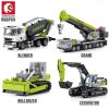 SEMBO BLOCK City Engineering Construction Building Blocks Excavator Bulldozer Crane Dump Truck Bricks DIY Child Toys - LOZ MALL