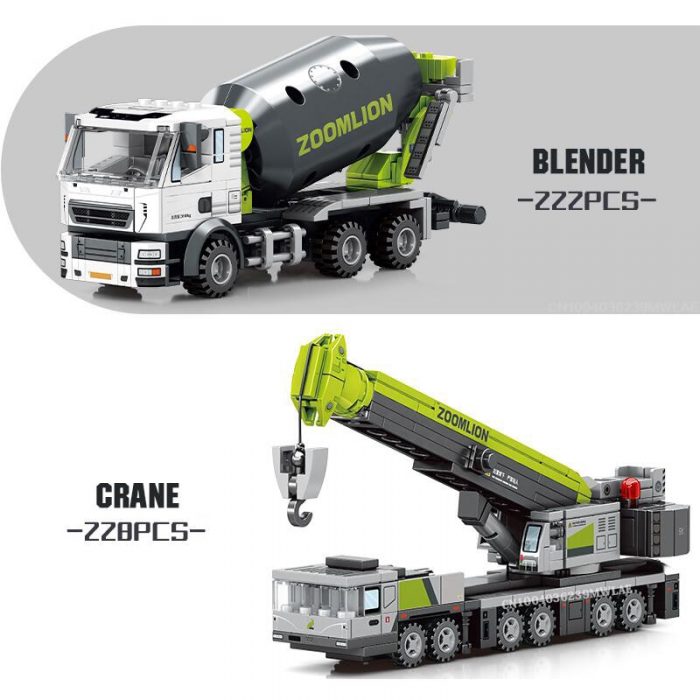 SEMBO BLOCK City Engineering Construction Building Blocks Excavator Bulldozer Crane Dump Truck Bricks DIY Child Toys 3 - LOZ MALL