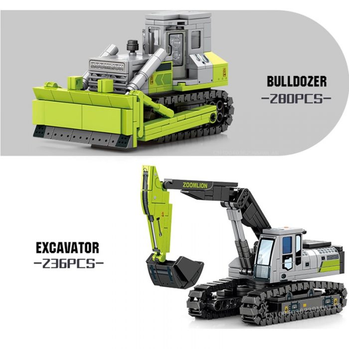 SEMBO BLOCK City Engineering Construction Building Blocks Excavator Bulldozer Crane Dump Truck Bricks DIY Child Toys 4 - LOZ MALL