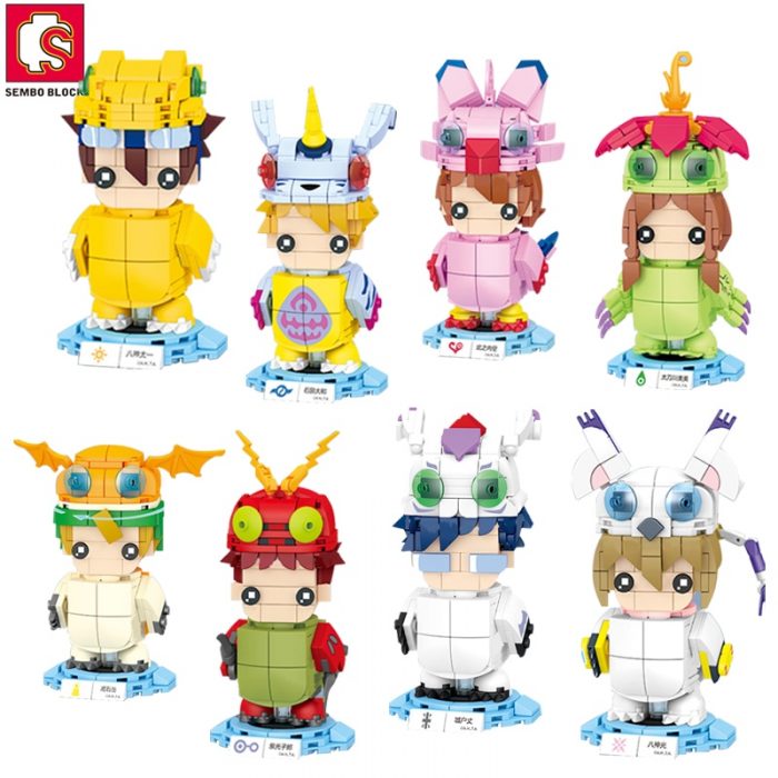 SEMBO BLOCK Creative Anime Doll Action Figure Building Blocks Anime Toys Bricks Kawaii Monster Blocks Gifts - LOZ MALL