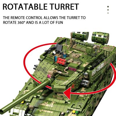 SEMBO BLOCK RC Military Main Battle Tank 99A Heavy Armed Weapon Building Blocks Collectible Gifts Military 1 - LOZ MALL