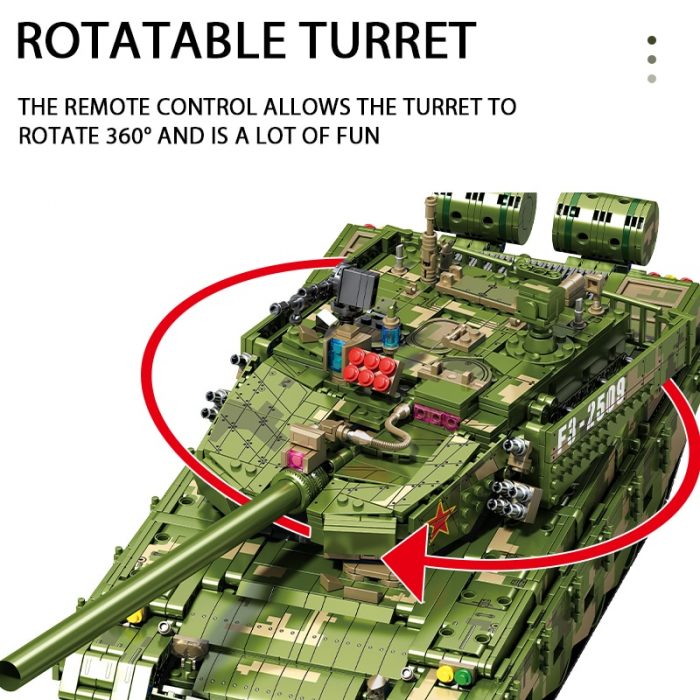 SEMBO BLOCK RC Military Main Battle Tank 99A Heavy Armed Weapon Building Blocks Collectible Gifts Military 1 - LOZ MALL