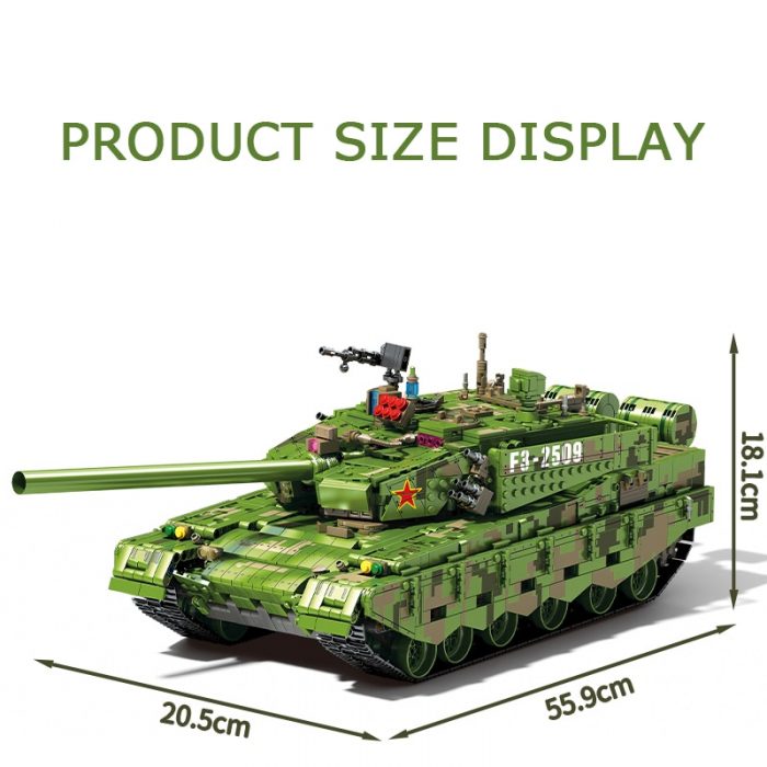 SEMBO BLOCK RC Military Main Battle Tank 99A Heavy Armed Weapon Building Blocks Collectible Gifts Military 3 - LOZ MALL