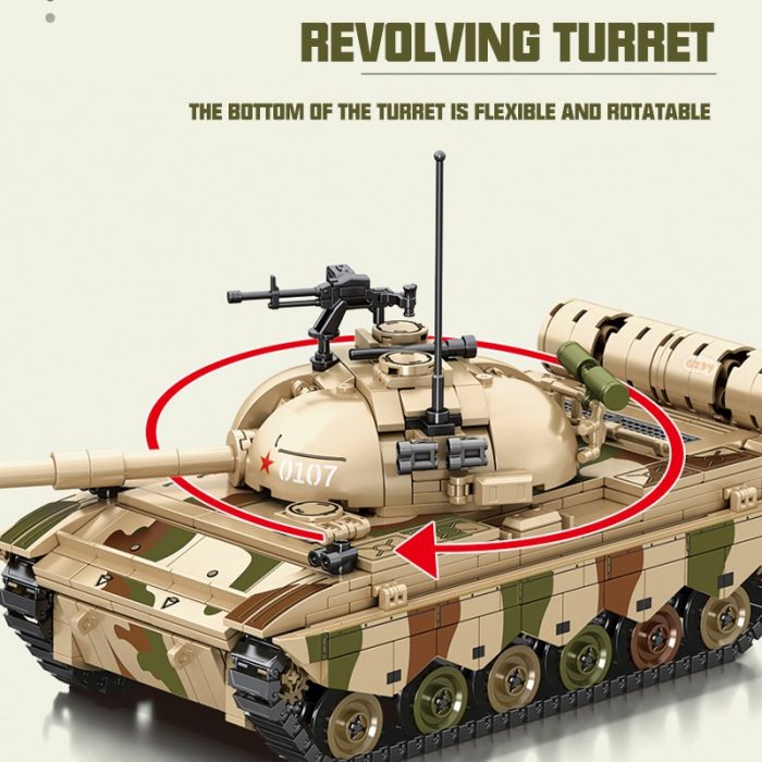 SEMBO Block 1102PCS Vintage Military Truck Building Blocks Main Battle Tank Weapon Military Toy Soldiers Toys 2 - LOZ MALL