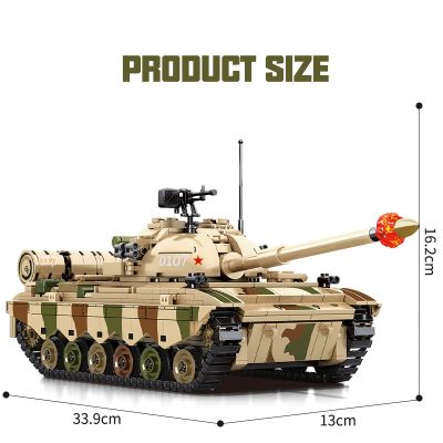 SEMBO Block 1102PCS Vintage Military Truck Building Blocks Main Battle Tank Weapon Military Toy Soldiers Toys 4 - LOZ MALL