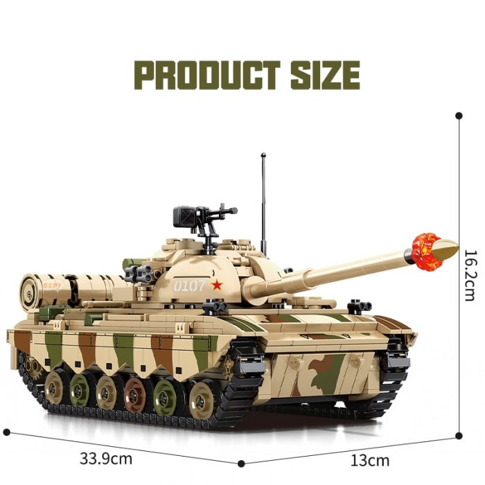 SEMBO Block 1102PCS Vintage Military Truck Building Blocks Main Battle Tank Weapon Military Toy Soldiers Toys 4 - LOZ MALL