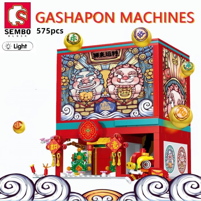 SEMBO Blocks Gashapon Machines Lighting Toys Building Blocks Anime Model Capsule Station Blocks Creative Child Adults - LOZ MALL