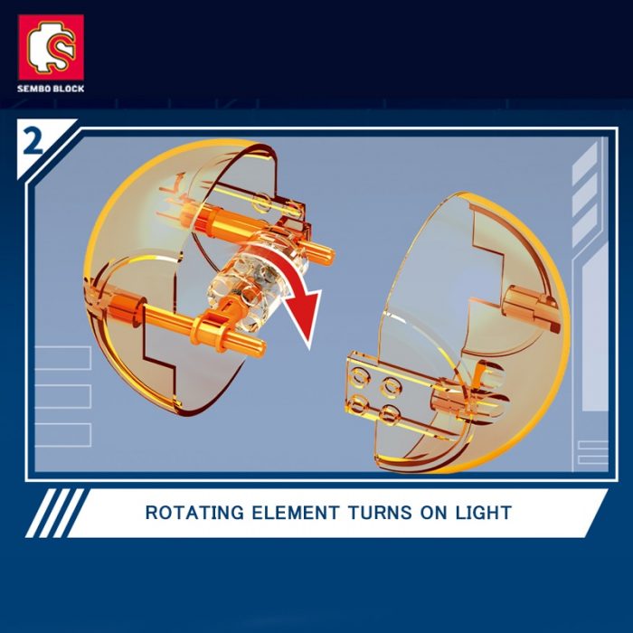 SEMBO Metal War Greymon Anime Building Blocks Action Figure Models Bricks Lighting Anime Kids Model Toy 1 - LOZ MALL