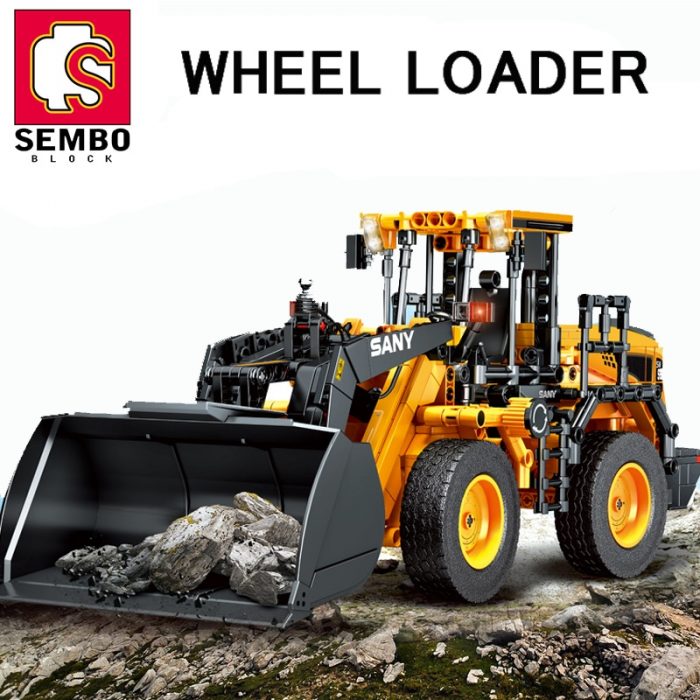 SEMBO SW966K 1 26 Scal Engineering Truck Building Blocks Excavator Loader Car City Construction MOC Bricks - LOZ MALL