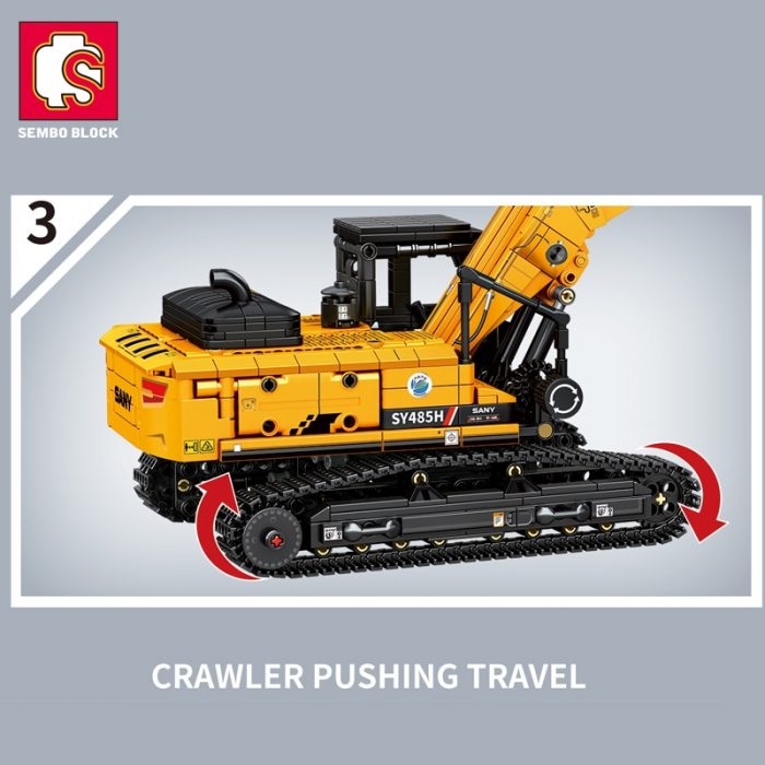 SEMBO SY485H 1 26 Scal Engineering Truck Building Blocks Excavator Loader Car City Construction MOC Bricks 1 - LOZ MALL